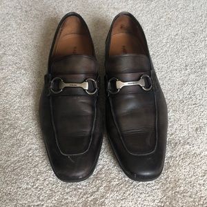 Brown Magnanni Bit Loafers